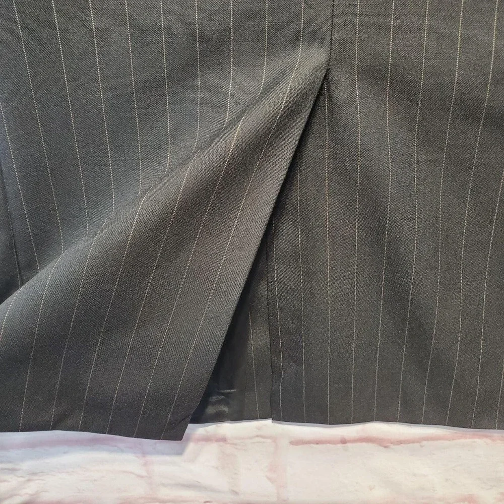 VTG‎ Lauren Ralph Lauren Pinstripe Blazer Jacket 42T Wool Alpaca Made in Canada